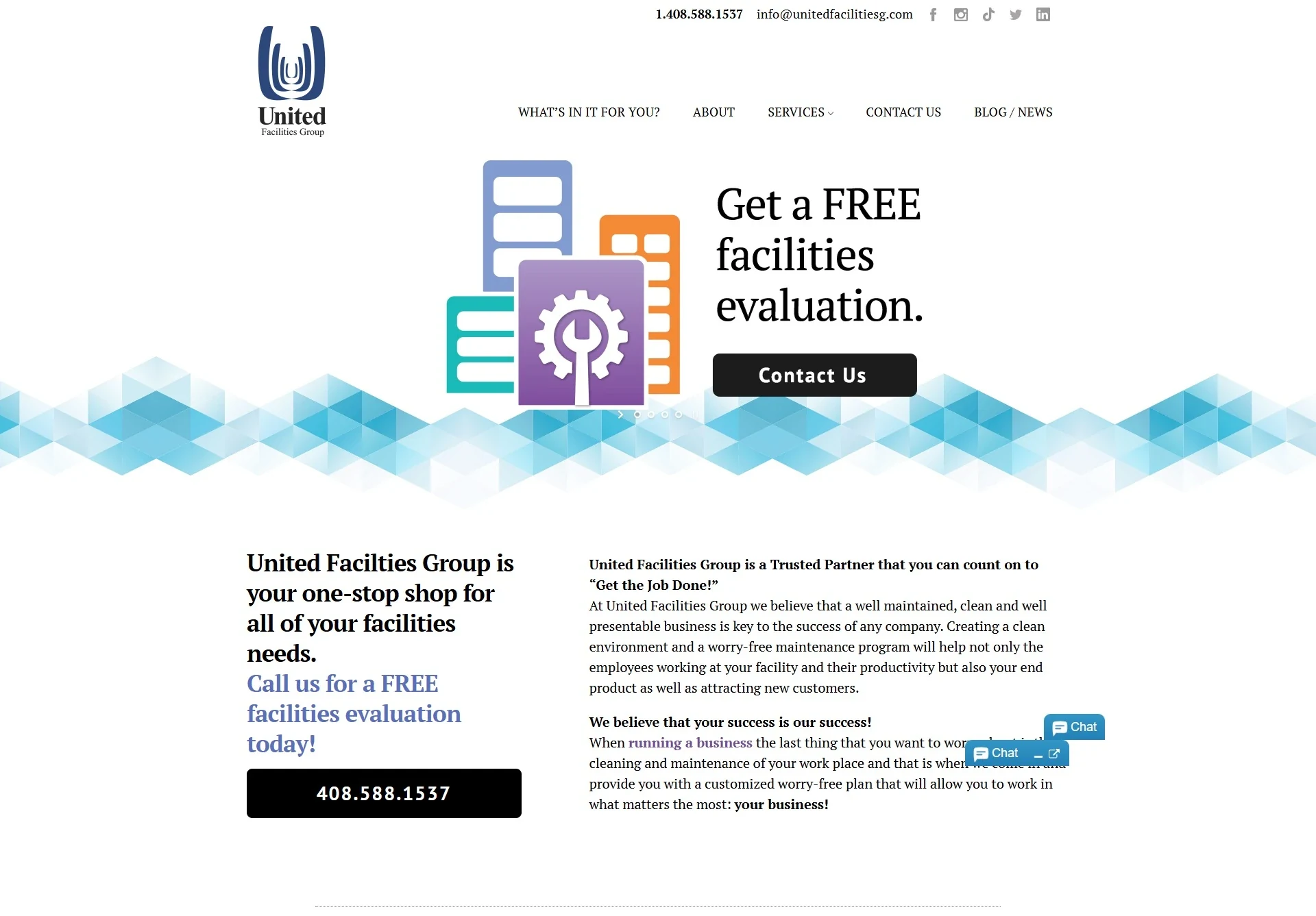 Legacy web presence before Brandcore redesign